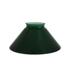 Lampenschirm Schusterschirm Ersatzglas 4310 Lampenglas E27 Glas Grün Ø 150/57mm