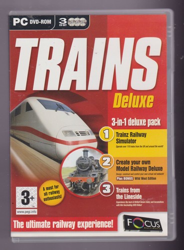 Trains deluxe pack pc - deluxe, 3-in-1