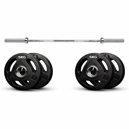 Olympia langhantel 120cm set - langhantel,