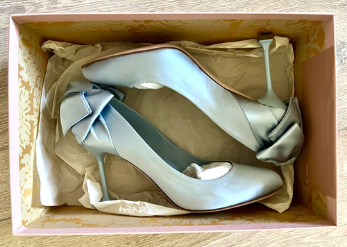 Hellblau grau silberne - hellblau-grau-silberne, pumps