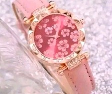 Damen Strass-Dekor Glamouröse Armbanduhr Luxus Neu