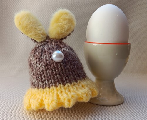 Eierwärmer hase mit fellohren - hase,