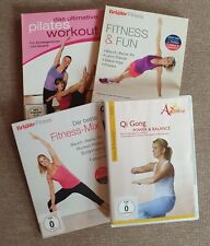 DVDs Fitness Workout 4 Stück Brigitte Fitness Pilates Workout Qi Gong Detox-Yoga