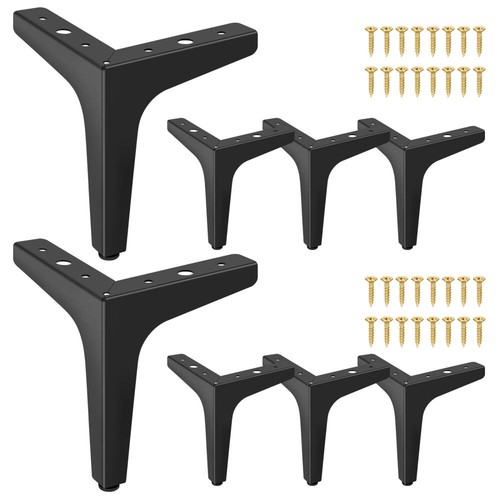 Möbelfüße stahl schwarz - 8x,