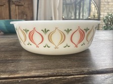 Vintage Schott & Gen Mainz Jena 1 3/4 Liter Auflaufform Servierform Zwiebel Design