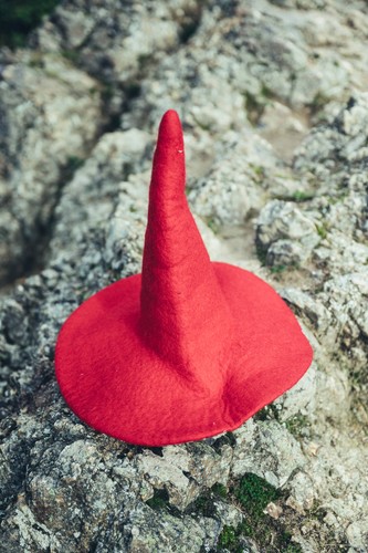 Kinder hexenhut dolores rot - kinder,