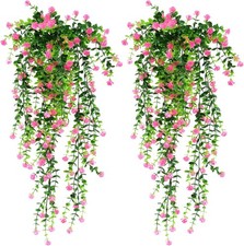2 Stück Künstliche Hängepflanzen Hängeblume Blumen Kunstpflanze Hängend