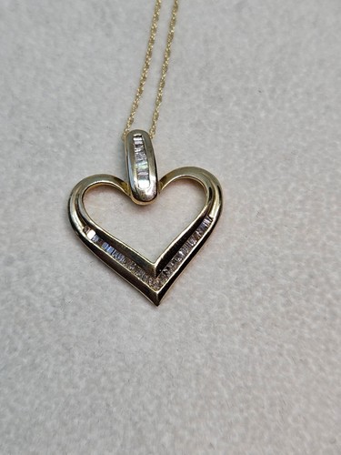 10kt gelbgold diamant herz - 10kt,
