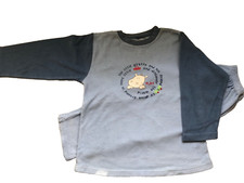 Jungen Schlafanzug 104, 2-teilig, Frottee, 80 % Baumwolle, hellblau