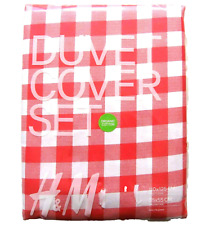Baby Bettwäsche H&M 100% Baumwolle bio NEU 110x125cm 35x55cm rot kissen decke