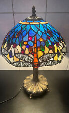 Tiffany Tischlampe in Libellenoptik, Höhe = 48 cm / Breite = 30 cm