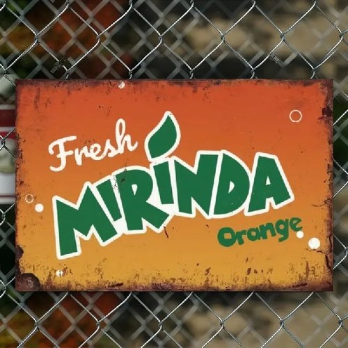 Blechschild fresh mirinda - blechschild,
