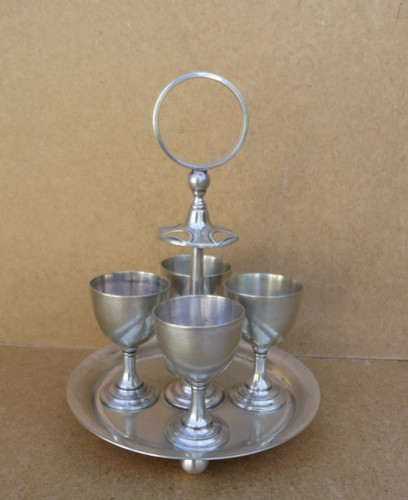 Serviertablett mit - , 4