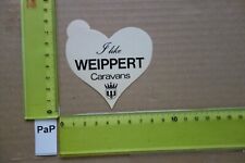 Alter Aufkleber Camping Caravan Wohnmobil Wohnwagen WEIPPERT