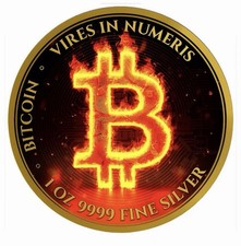 Burning Bitcoin  Colorized