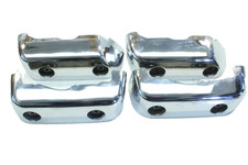 Abdeckung Verkleidung Zylinderkopf chrom alle 4 Yamaha XV 535 Virago 3BR 2YL