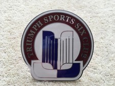 VINTAGE TRIUMPH SPORTS SIX CLUB EMAILLE AUTO ABZEICHEN