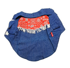 DoggyDolly Hundeweste Hemd Jeanshemd Sommerbekleidung Western  Country  Größe S