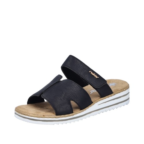 Rieker pantolette schwarz keil - pantolette,