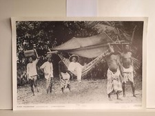 deutsche Kolonie Herrschaft Togo 1885 Sonnenschirm Hut 92x64cm Wandbild 1984