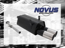 NOVUS Sportauspuff Gruppe N ESD 2x 90mm RL-Design für 3er BMW E36 316i 318i