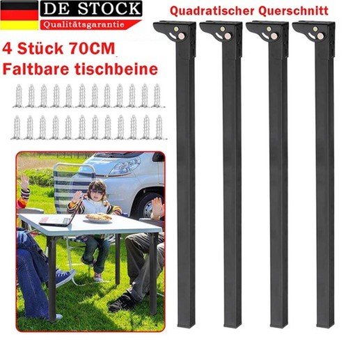 Faltbare tischbeine 70cm - 4x,