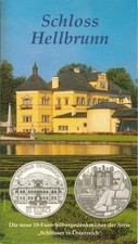 Österreich 10 Euro 2004 Schloss Hellbrunn Silber im Folder*