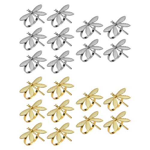 10x libelle serviettenringe - 10x,