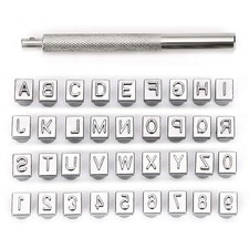 Stempelset mit Großbuchstaben