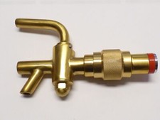 Zapfhahn MESSING Anschlaghahn Holzfass Hahn Lüftung Bierfasslüfter  -Auswahl-