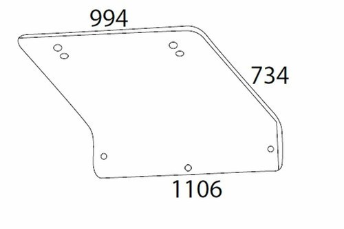 Heckscheibe schmal fiat - -,
