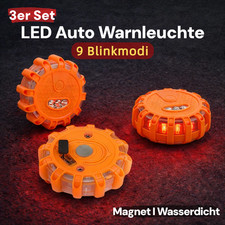 3× Warnleuchte PKW