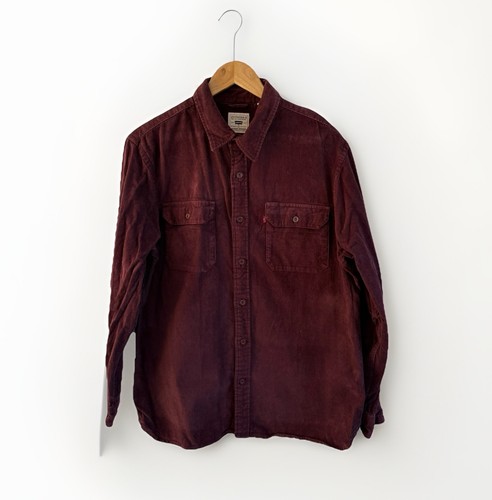 Levis cordhemd medium burgundy - levis,