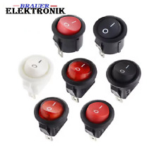 Kippschalter Wippschalter Rund  EIN/AUS  12V-230V bis 6A  d-16,4mm