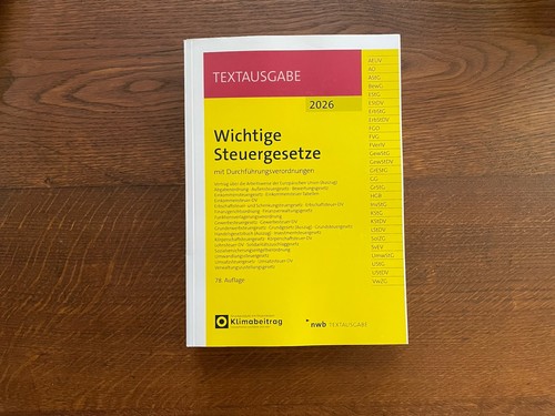 Wichtige steuergesetze 2026 - steuergesetze,