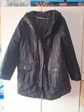 Umstands Kapuzen Winter Jacke / Parka von H&M Gr. M Schwarz 