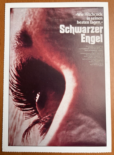 Schwarzer engel filmkarte - engel,