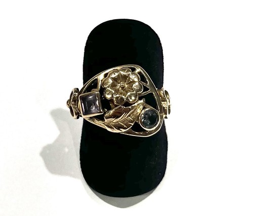 333 8kt gold - 333/-, amethyst