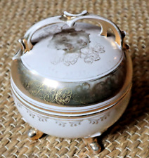 VINTAGE alte SUPPEN-TERRINE Handgemalt OSCAR SCHLEGELMILCH Porzellan Bonbonniere