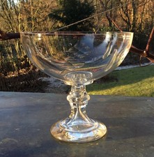 schöne antike Glasschale Fuß