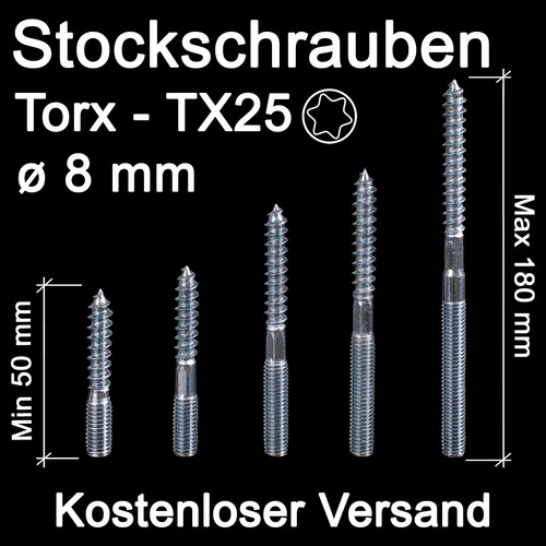 Stockschrauben - , m8