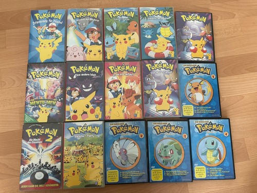 10x pokemon vhs kasetten - pokemon,