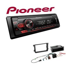 Pioneer 1-DIN Autoradio USB AUX Android Einbauset für Volkswagen VW Golf V
