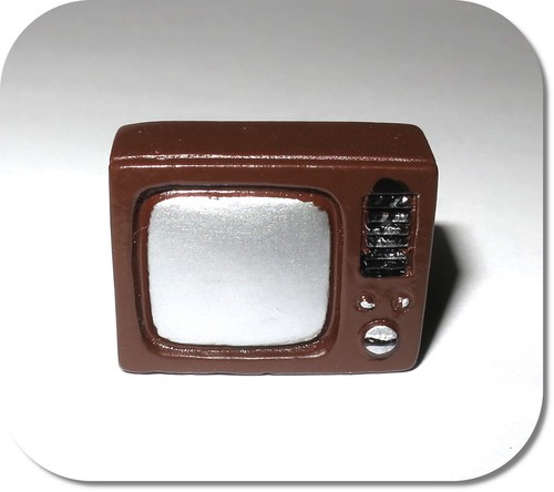 Miniatur fernseher retro - fernseher,, tv,