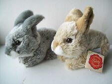 Teddy Hermann 1 Hase hellbraun o. grau 15 cm  Plüschtier Kaninchen Osterhase