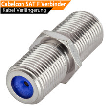 Cabelcon SAT F Verbinder Kabel Verlängerung Adapter Buchse Kupplung Stecker