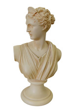 Vintage griechische Göttin Artemis Skulptur Deko Büste Göttin der Jagd