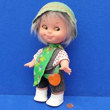 EFFE PUPPE 24 CM VINTAGE DOLL POUPEE GEMALTE AUGEN RETRO