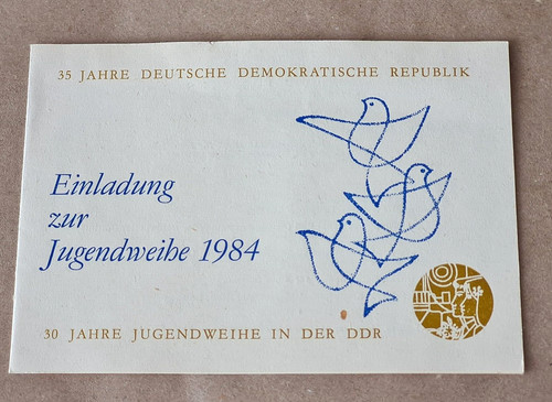 Ddr einladung zur - -,