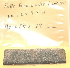Echte Grauwacke als Ladegut, Maße. ca. 95-29-14mm. Ohne OVP
